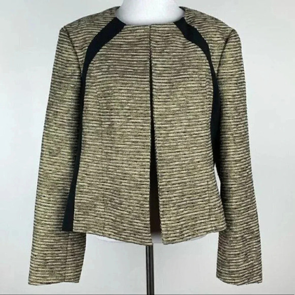 Kasper blazer size 18 wool blend woven metallic - Picture 1 of 8